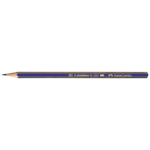 FABER CASTELL GOLDFABER 1221 MATITA IN GRAFITE 3H FUSTO BLU CONF 12 Pz.